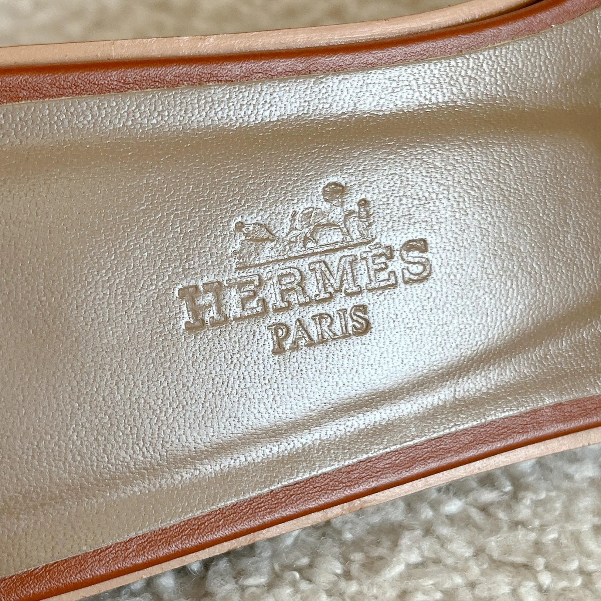 Hermes Hermes Oran Brown H Slipper 36 Size US 5 / IT 35 - 8 Thumbnail