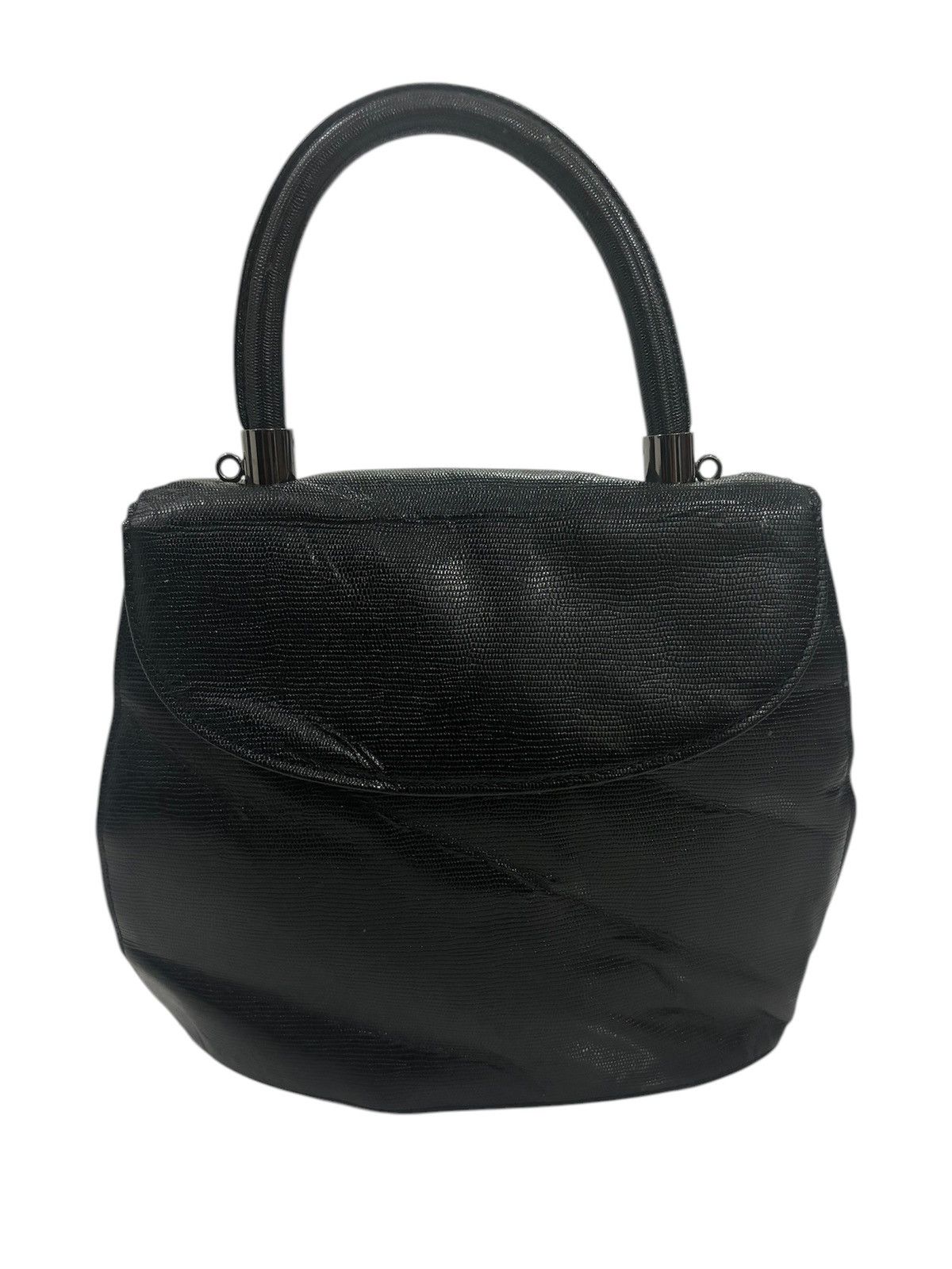 Leather × Vintage TOWANNY HANDLE BAG X BLACK LEATHER Size ONE SIZE - 1 Thumbnail