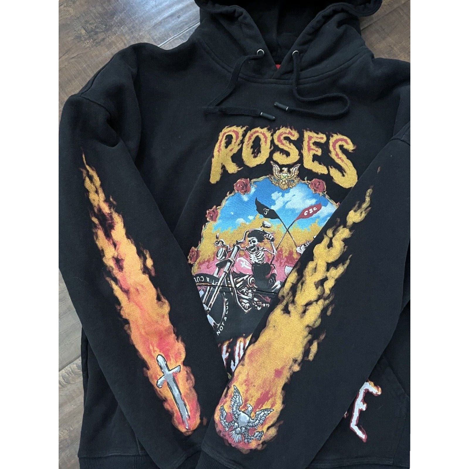 Vintage SAINT JHN x Future Roses Mens Black Hoodie Sweatshirt Merch Tour Not A Cult Rap Hoodie Sweatshirt Mens Black Roses 2020s Mens Size US M / EU 48-50 / 2 - 3 Thumbnail