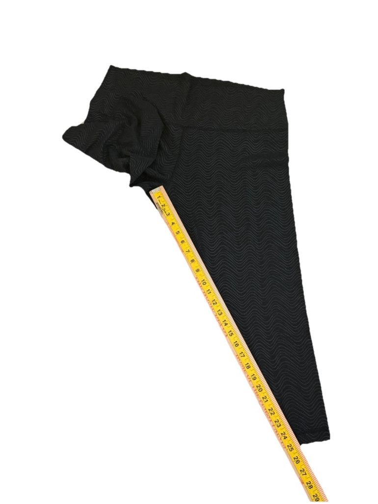 Lululemon LULULEMON ALIGN HR LEGGING 25” AQUEOUS EMBOSO BLACK SIZE 20 Size 42" / US 20 - 2 Thumbnail