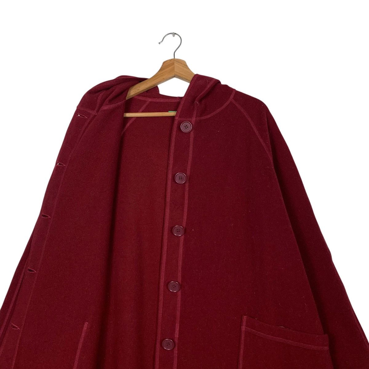 Benetton United Colors of Benetton Oversized Long Coat #2135-C94 Size S / US 4 / IT 40 - 12 Thumbnail
