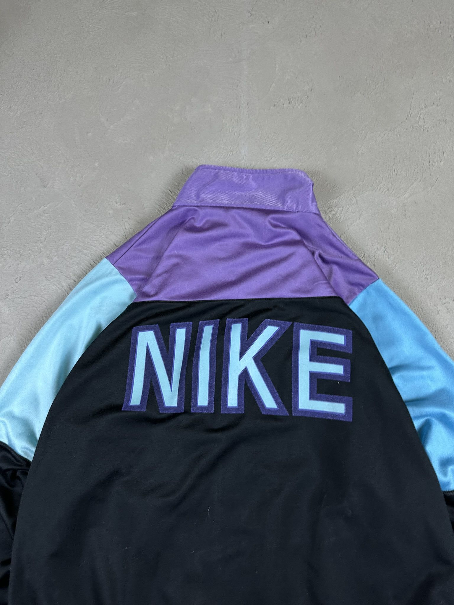 Nike 80s Vintage Nike Zip Spellout Logo Tracksuit Size US L / EU 52-54 / 3 - 4 Thumbnail