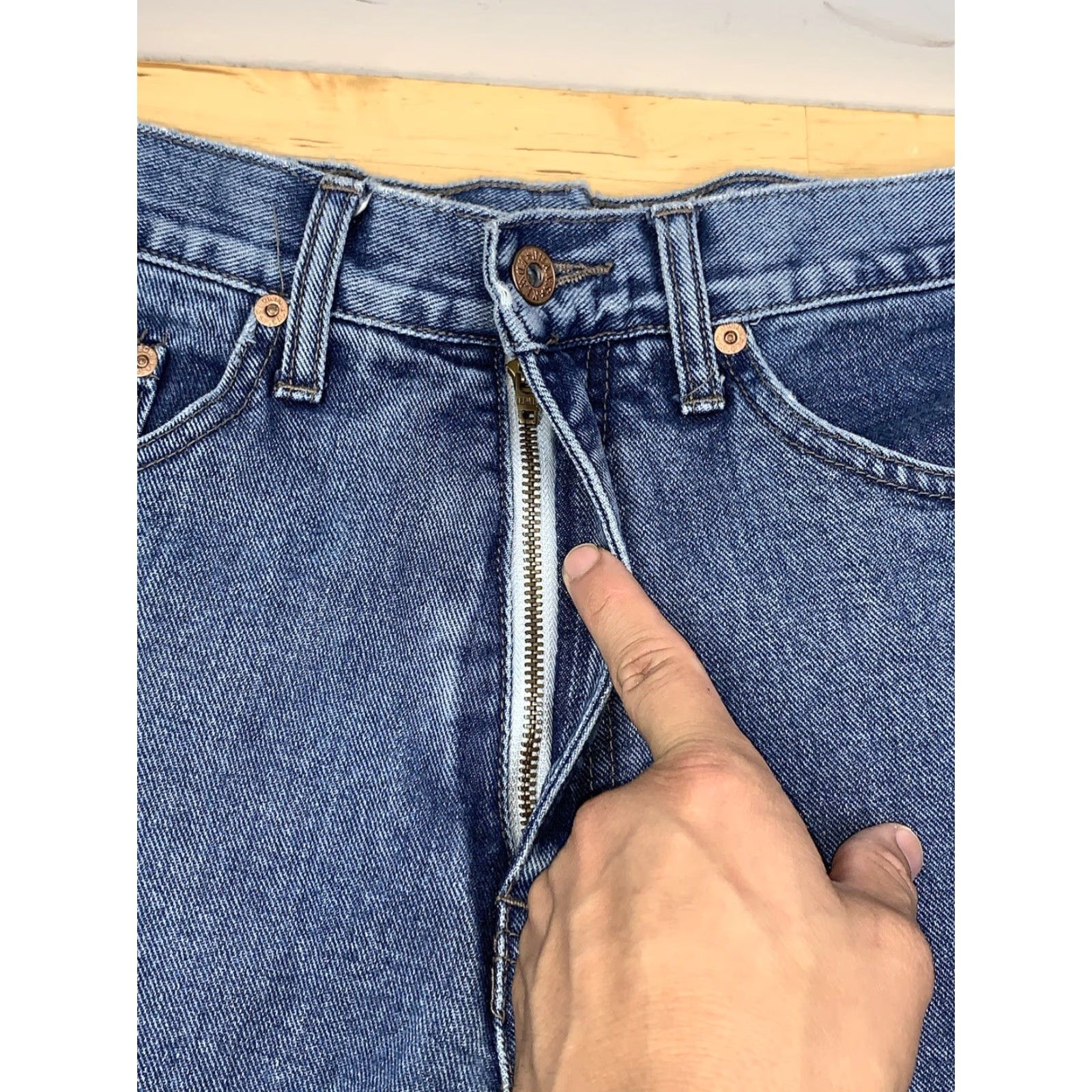 Edwin Edwin Jeans Denim Regular Mens 31 Blue City Japan Tokyo Tapered 32 Inseam 9135 Size US 31 - 5 Thumbnail