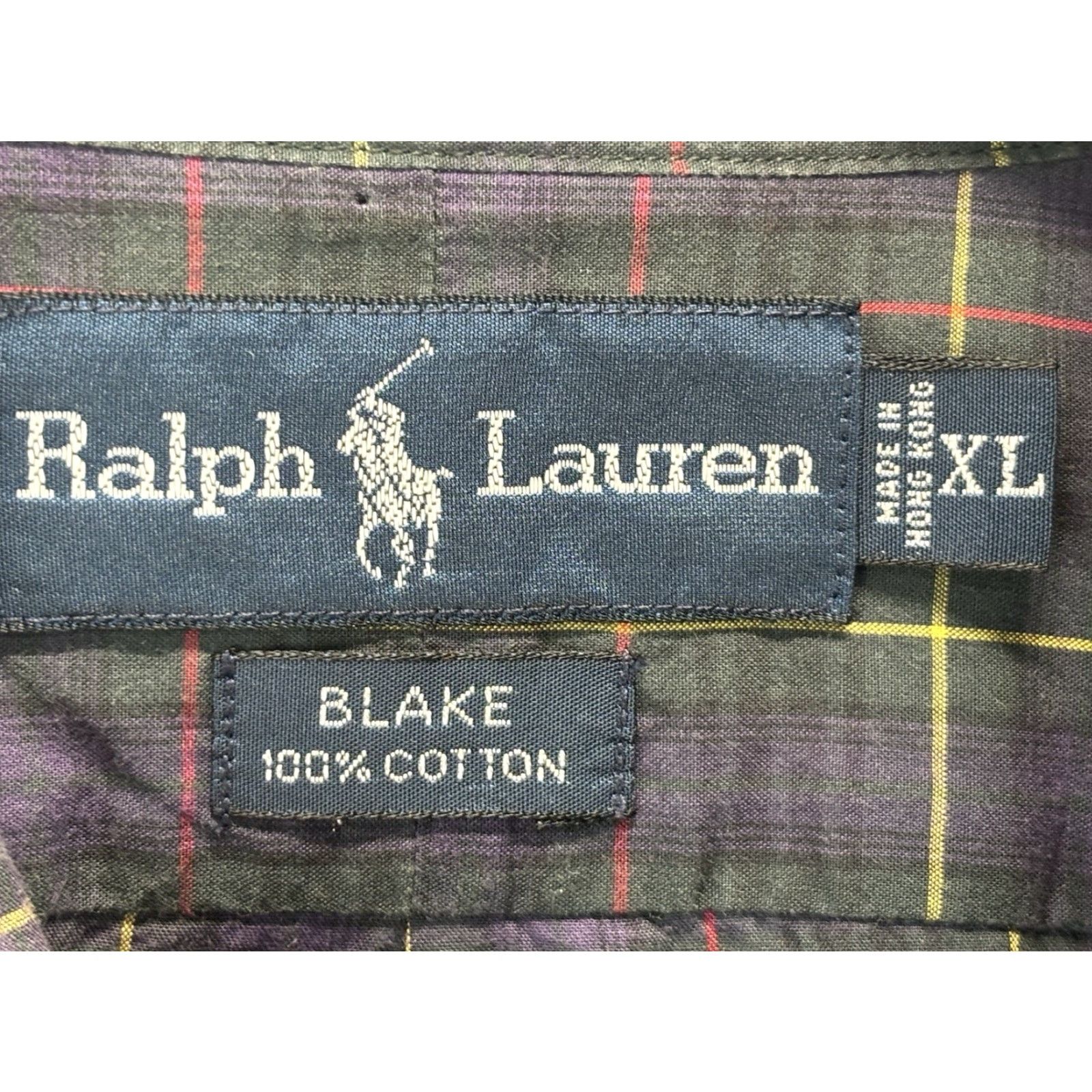 Ralph Lauren VINTAGE Ralph Lauren Shirt Men XL Plaid Cotton Long Sleeve Preppy Tartan Collared Button-Up Size US XL / EU 56 / 4 - 6 Thumbnail