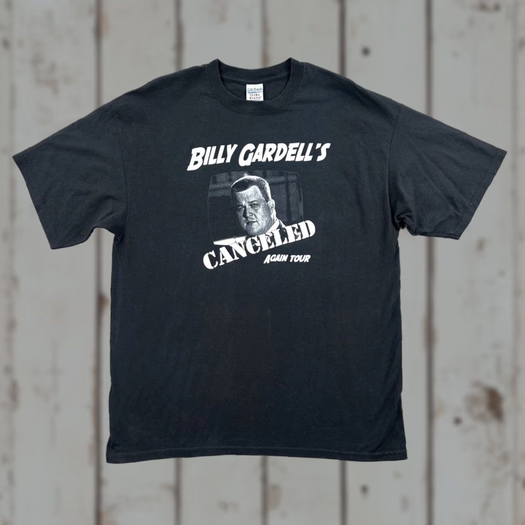 Gildan VINTAGE Gildan T-Shirt XL Black Billy Gardell’s Canceled Again Comedy Tour Tee Shirt Mens XL Black T-Shirt Funny USA - 90s Style Size US XL / EU 56 / 4 - 1 Thumbnail