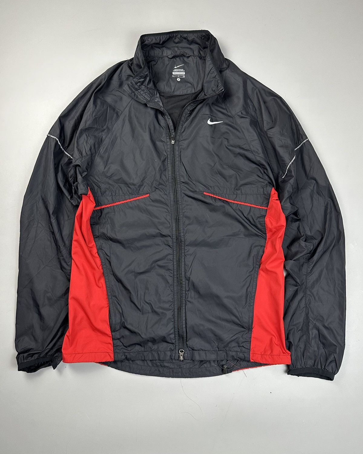Nike × Vintage Vintage Black Nylon Running Light Jaket Nike Size US M / EU 48-50 / 2 - 1 Thumbnail
