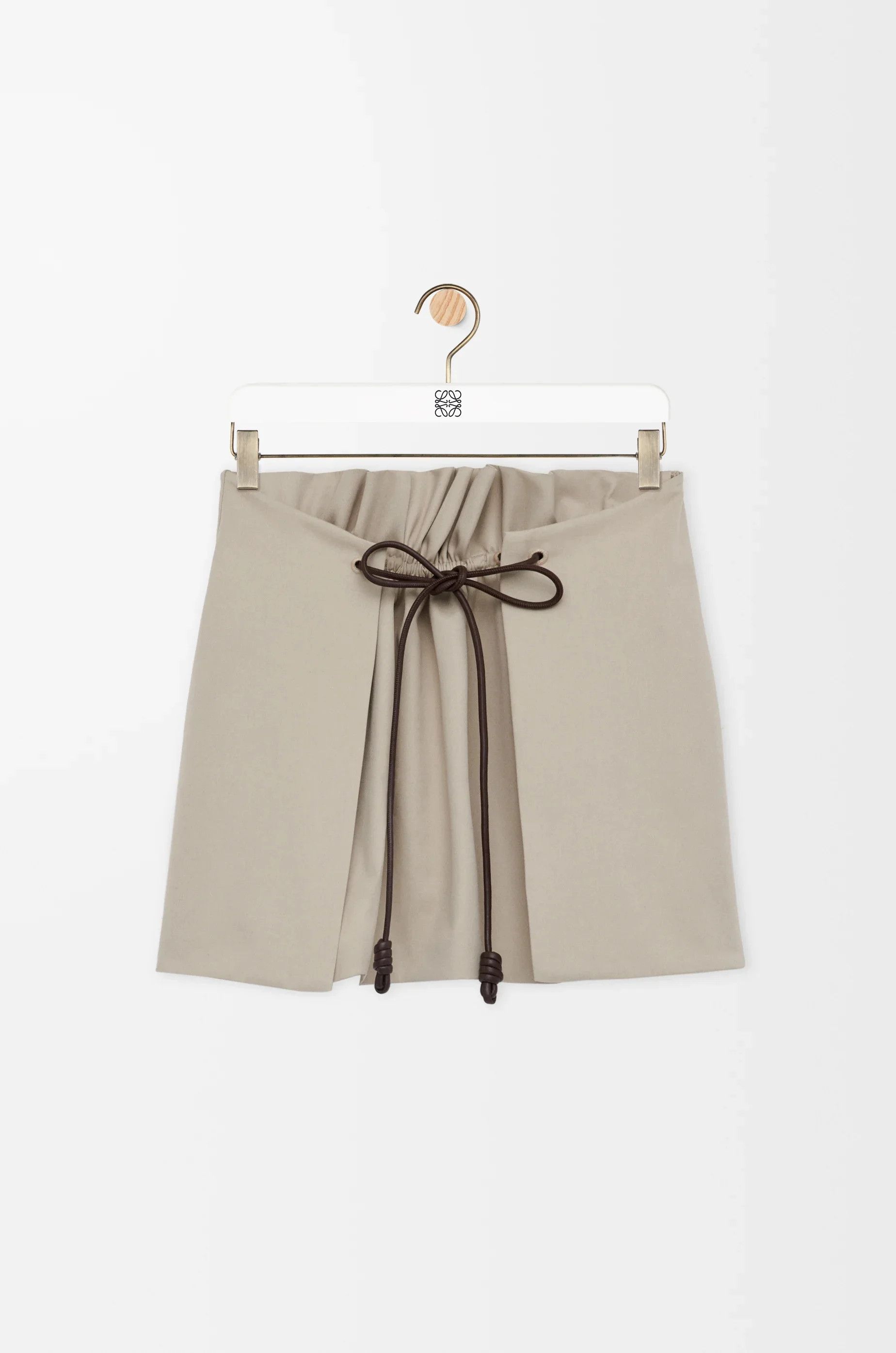 Loewe o1in1g0426 Mini Skirt in Light Beige Size 26" / US 2 / IT 38 - 1 Thumbnail