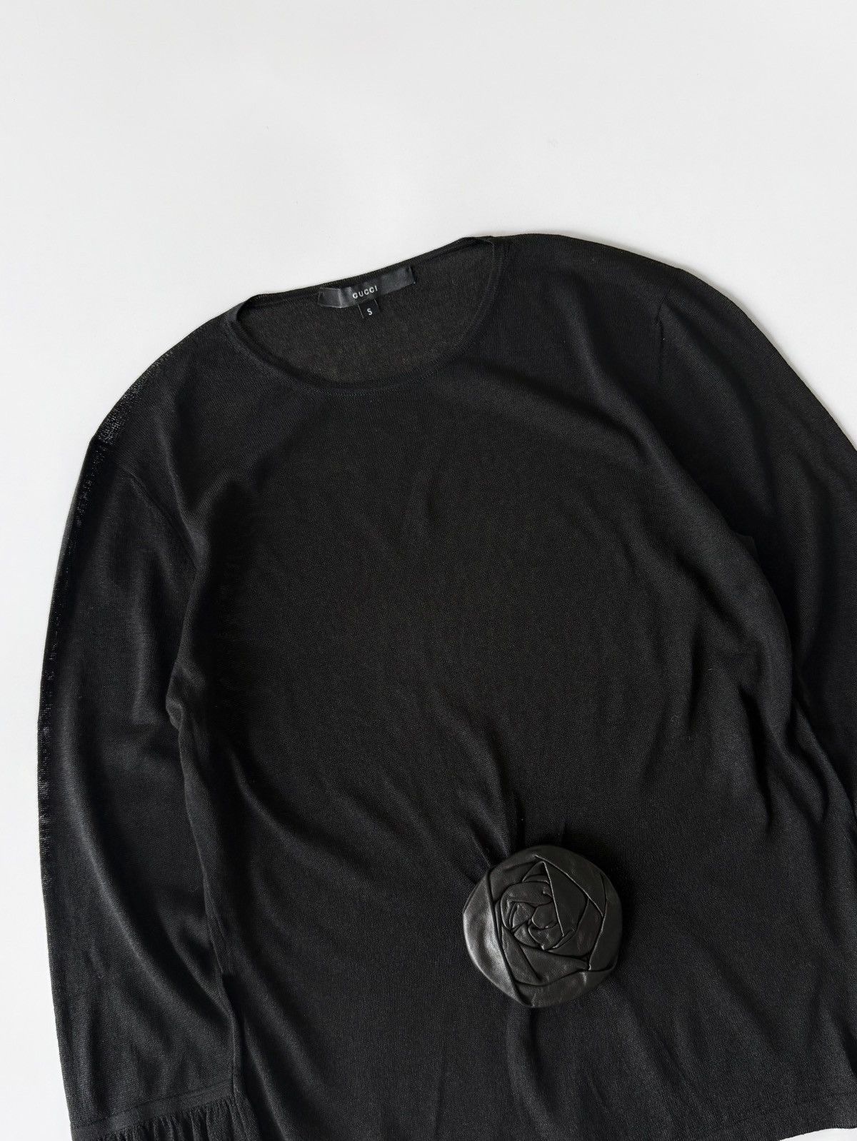 Gucci Gucci by Tom Ford F/W1999 Archival Rose Long-Sleeve Size S / US 4 / IT 40 - 4 Thumbnail