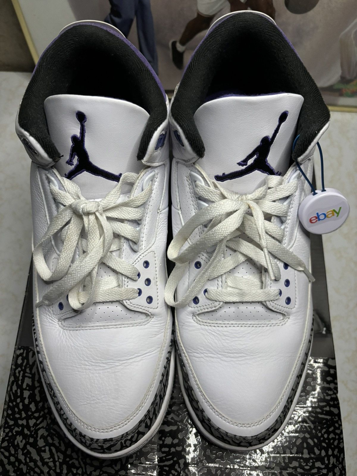 Jordan Brand Air Jordan 3 Retro Iris Size US 13 / EU 46 - 2 Thumbnail