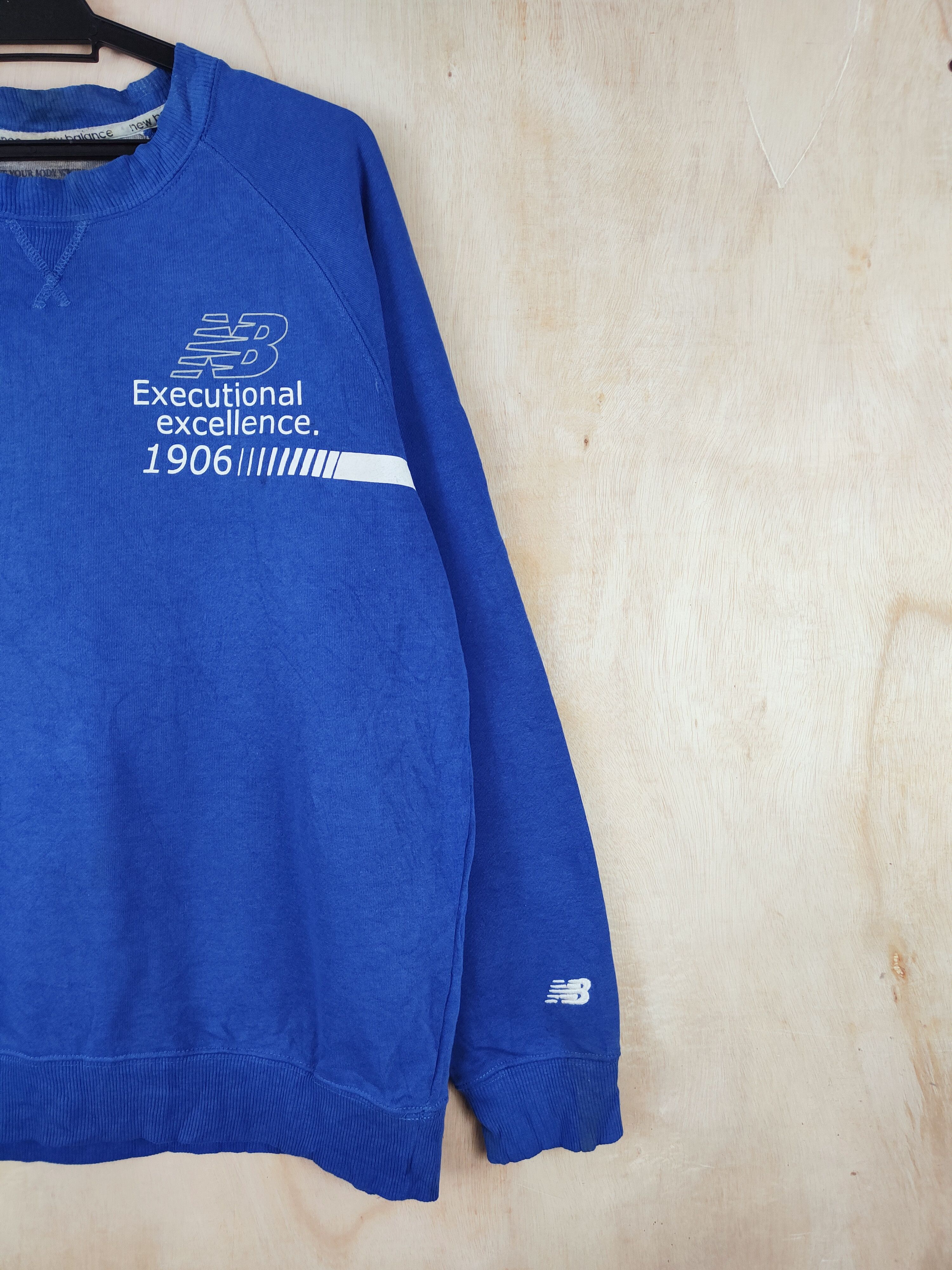 New Balance × Vintage Vintage New Balance Blue Sweatshirts Size US L / EU 52-54 / 3 - 7 Thumbnail