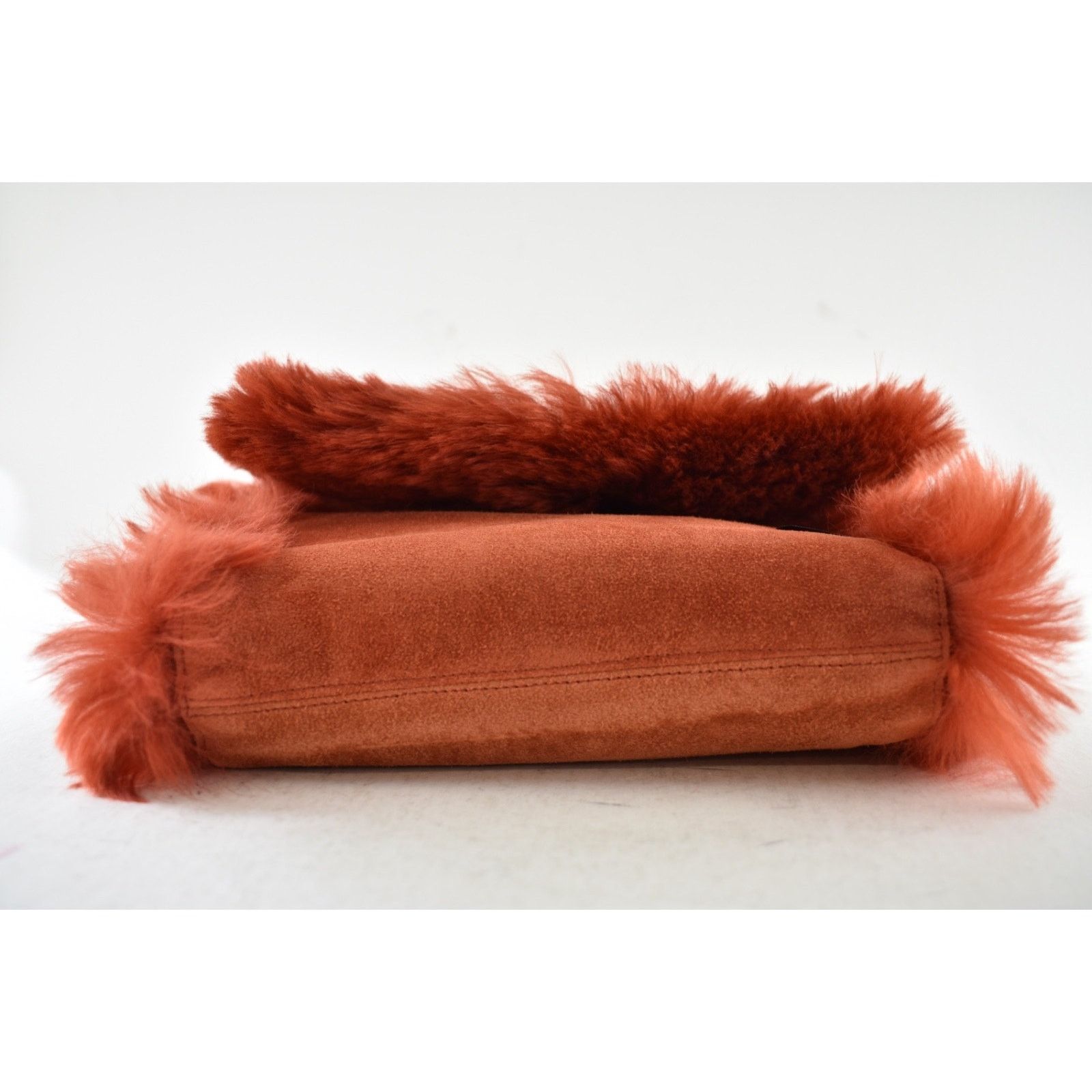 Yves Saint Laurent Saint Laurent Small Kate YSL Red Reversible Faux Fur Bag Size ONE SIZE - 21 Thumbnail
