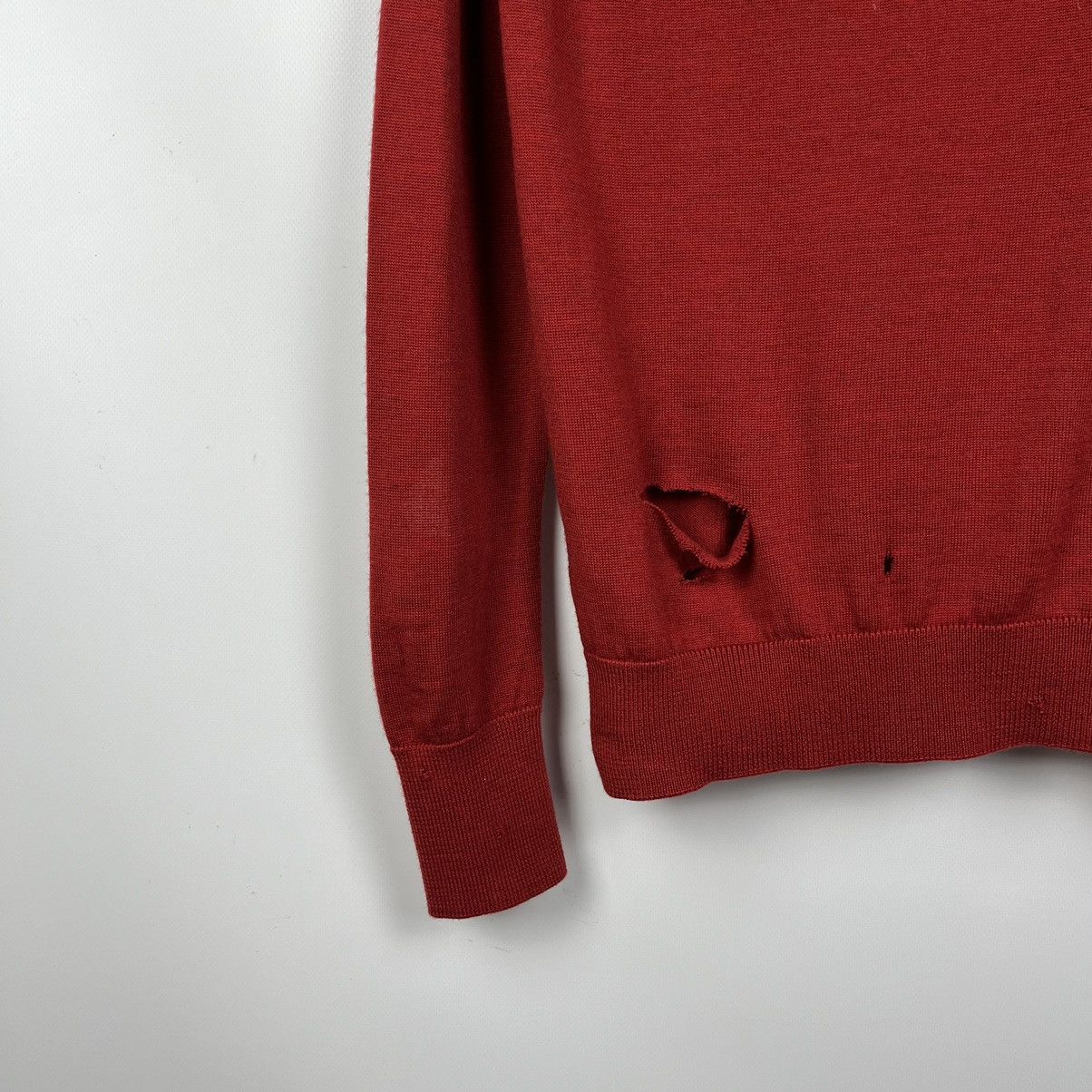 Vivienne Westwood Vivienne Westwood Red Label Distressed Wool Sweater Size L / US 10 / IT 46 - 19 Thumbnail