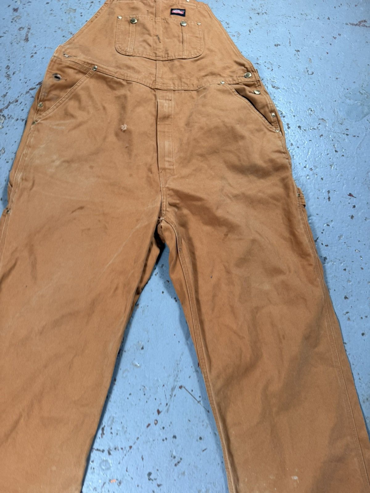 Dickies Vintage Faded Dickies Beige Overalls Size US 38 / EU 54 - 3 Thumbnail