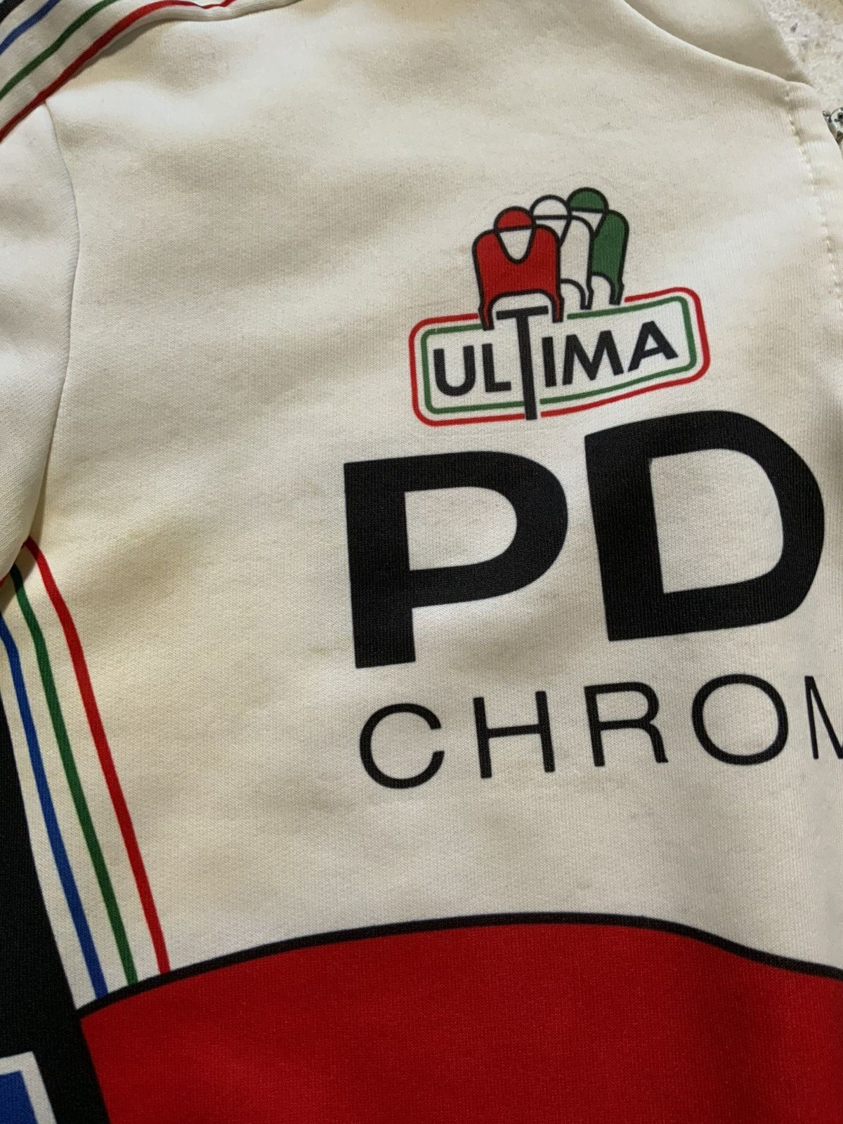 Vintage Vintage 80s 90s Ultima PDM Cycling Team Italy 1/4 Zip Jersey Size US L / EU 52-54 / 3 - 7 Thumbnail