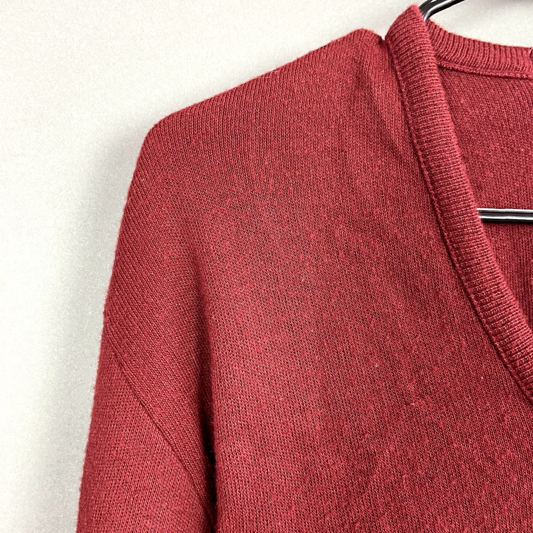 Vintage VINTAGE Pine State Red V-Neck Sweater Kurt Cobain Mens Large USA Size US L / EU 52-54 / 3 - 3 Thumbnail