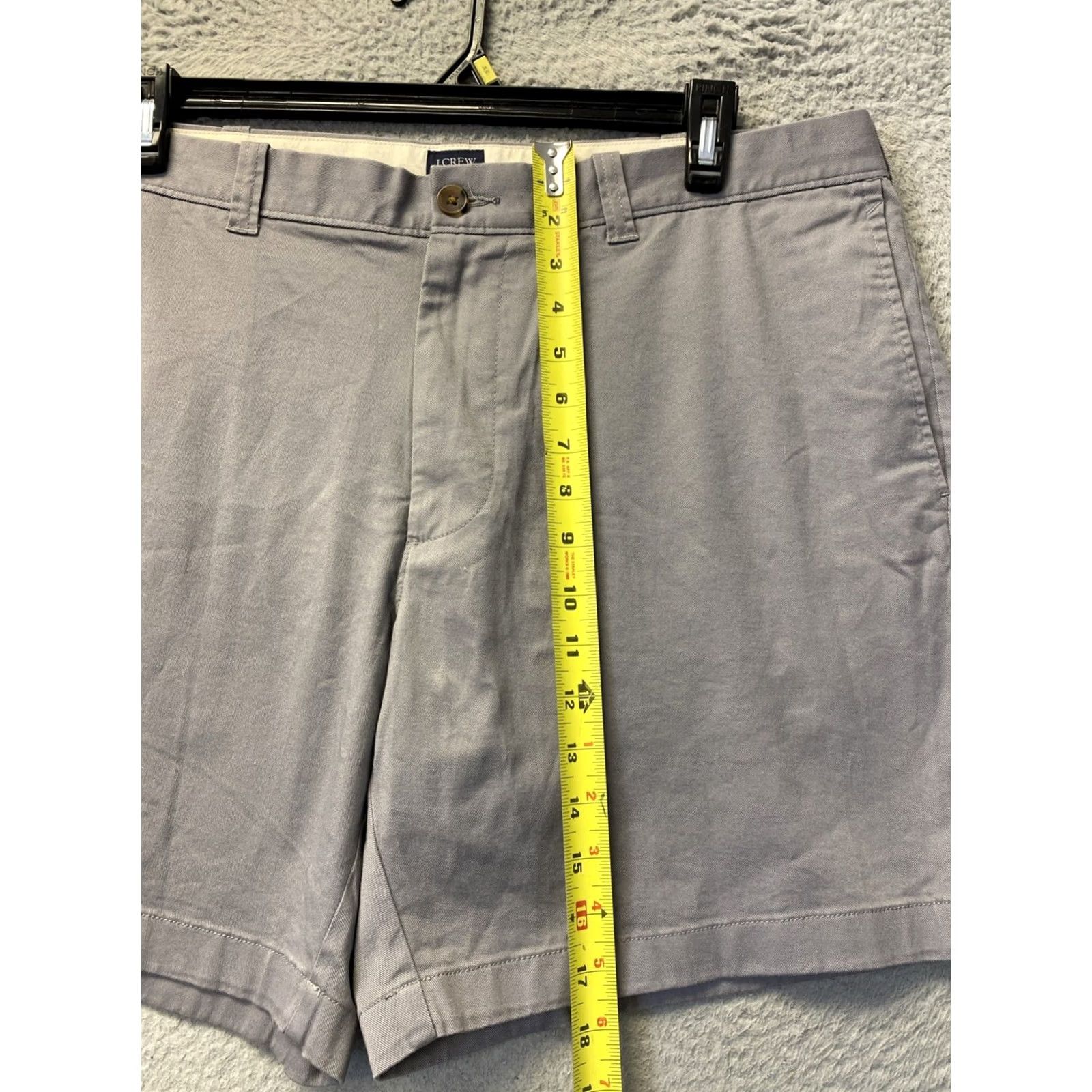 J.Crew J.CREW Shorts Mens 38 Gray 100% Cotton Chino Flat Front Button Zipper Casual /0863 Size US 38 / EU 54 - 5 Thumbnail