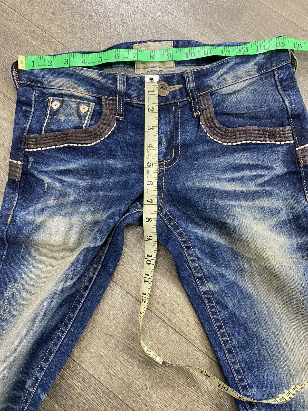 Le Grande Bleu (L.G.B.) 2000s Lolita Distressed Lgb Ifsixwasnine Style Flared Jeans Size US 30 / EU 46 - 20 Thumbnail