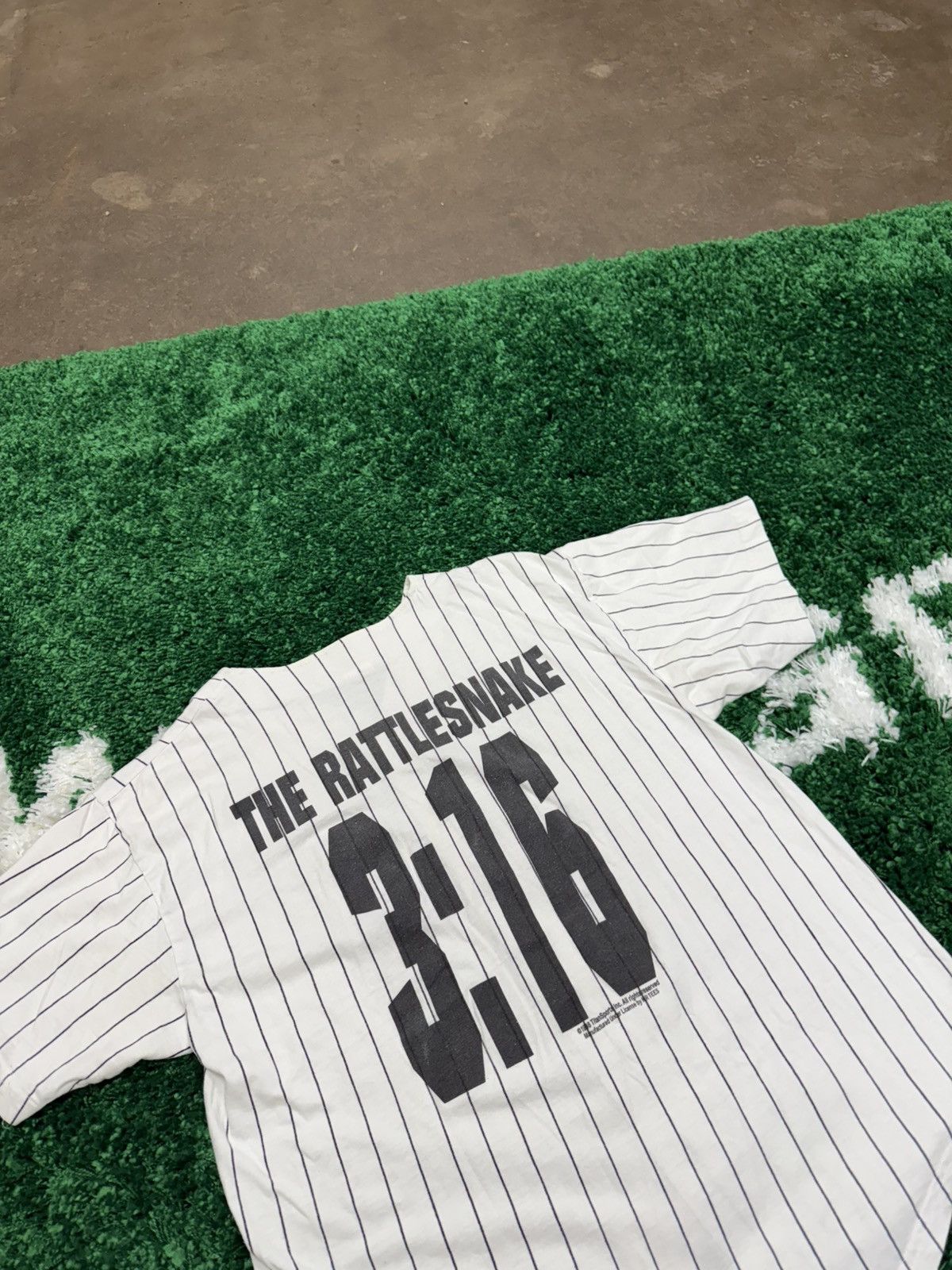 Vintage Stone Cold Steve Austin Striped Baseball Jersey Large Size US L / EU 52-54 / 3 - 3 Thumbnail