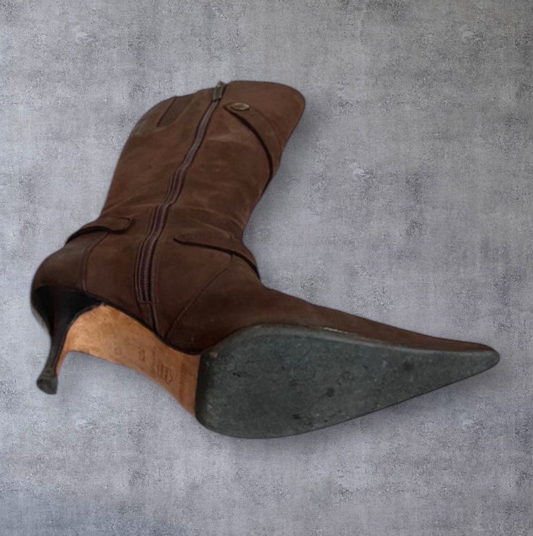 Other Luciano Padovan chocolate suede boots 36.5 Size US 5.5 / IT 35.5 - 3 Thumbnail