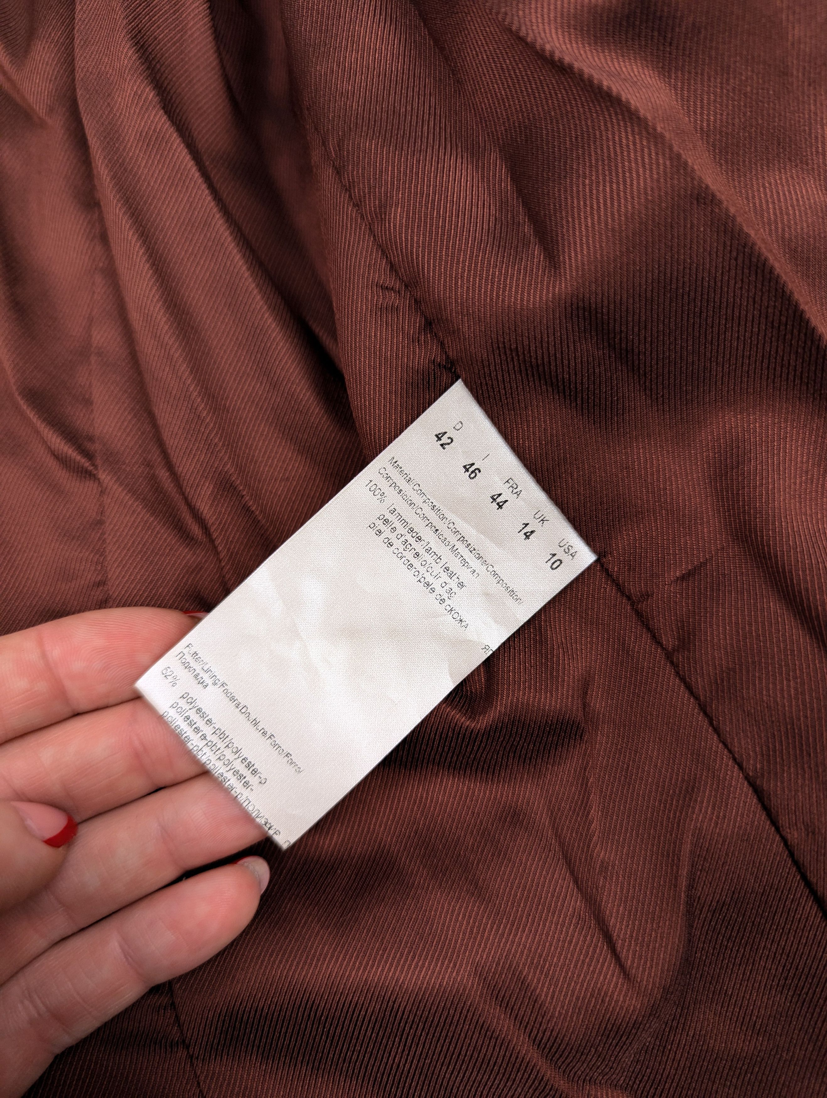 Hugo Boss Hugo Boss leather bown jacket Size L / US 10 / IT 46 - 5 Thumbnail