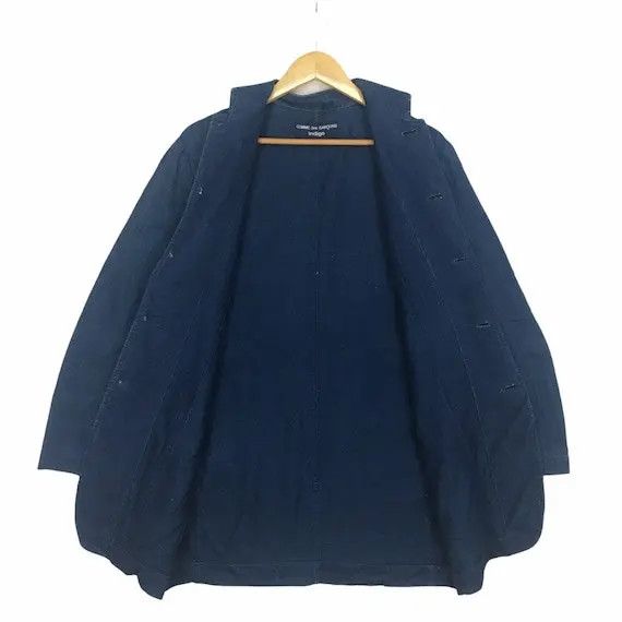 Comme des Garcons Vtg COMME DES GARCONS Indigo Denim Jeans Jacket Rei Kawakubo Size L / US 10 / IT 46 - 5 Thumbnail