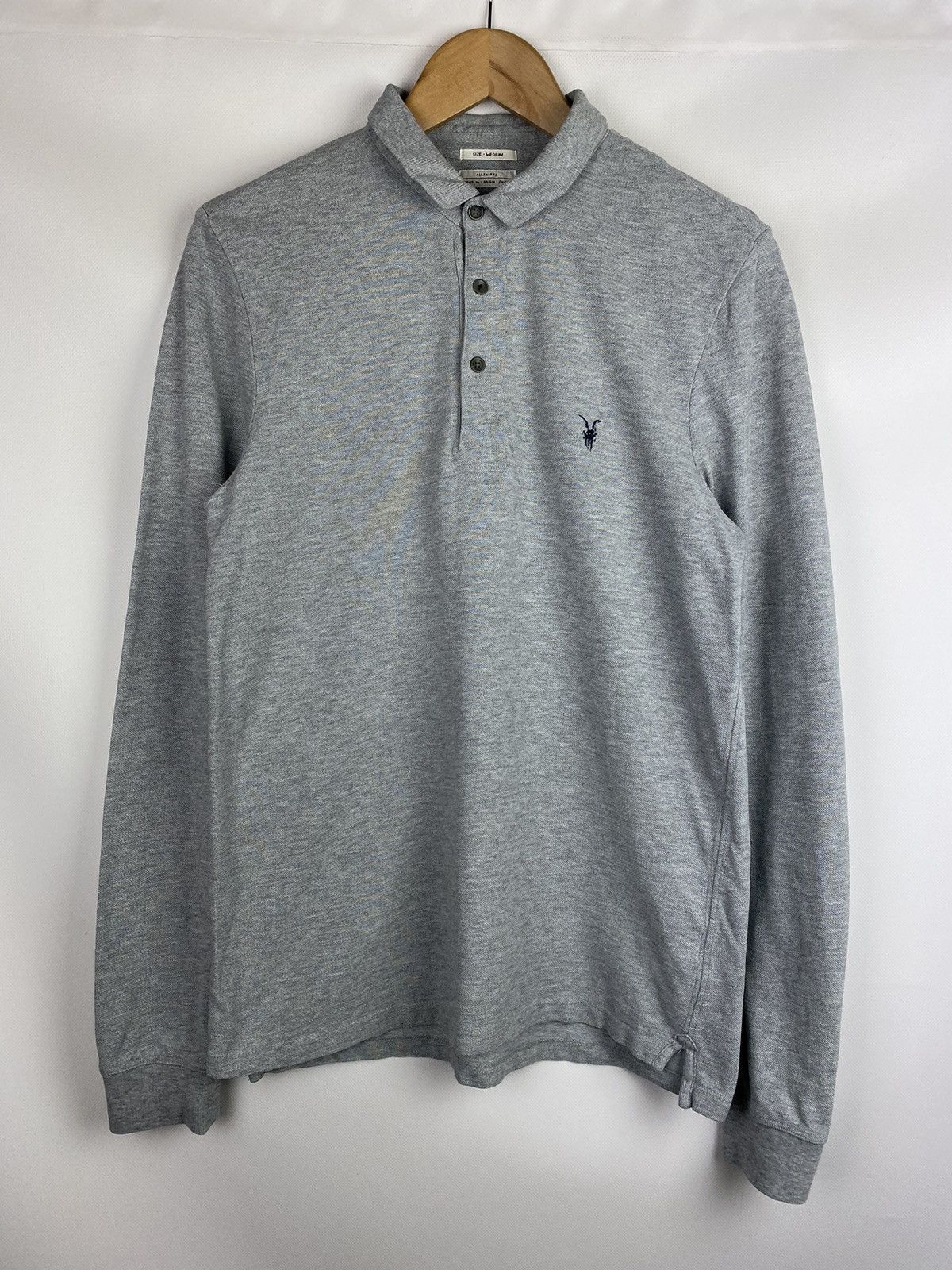 Allsaints Allsaints Sandringham Long Sleeve Men’s Polo Shirt Size M Size US M / EU 48-50 / 2 - 1 Thumbnail