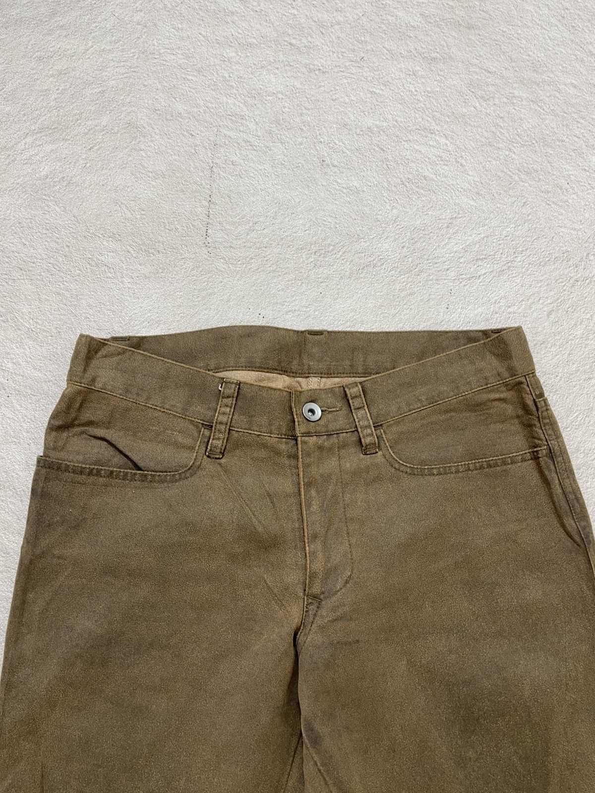 Le Grande Bleu (L.G.B.) 2000s Kapital Suede Panel Pants Flared Ifsix Undercover Y2K Size US 30 / EU 46 - 4 Thumbnail