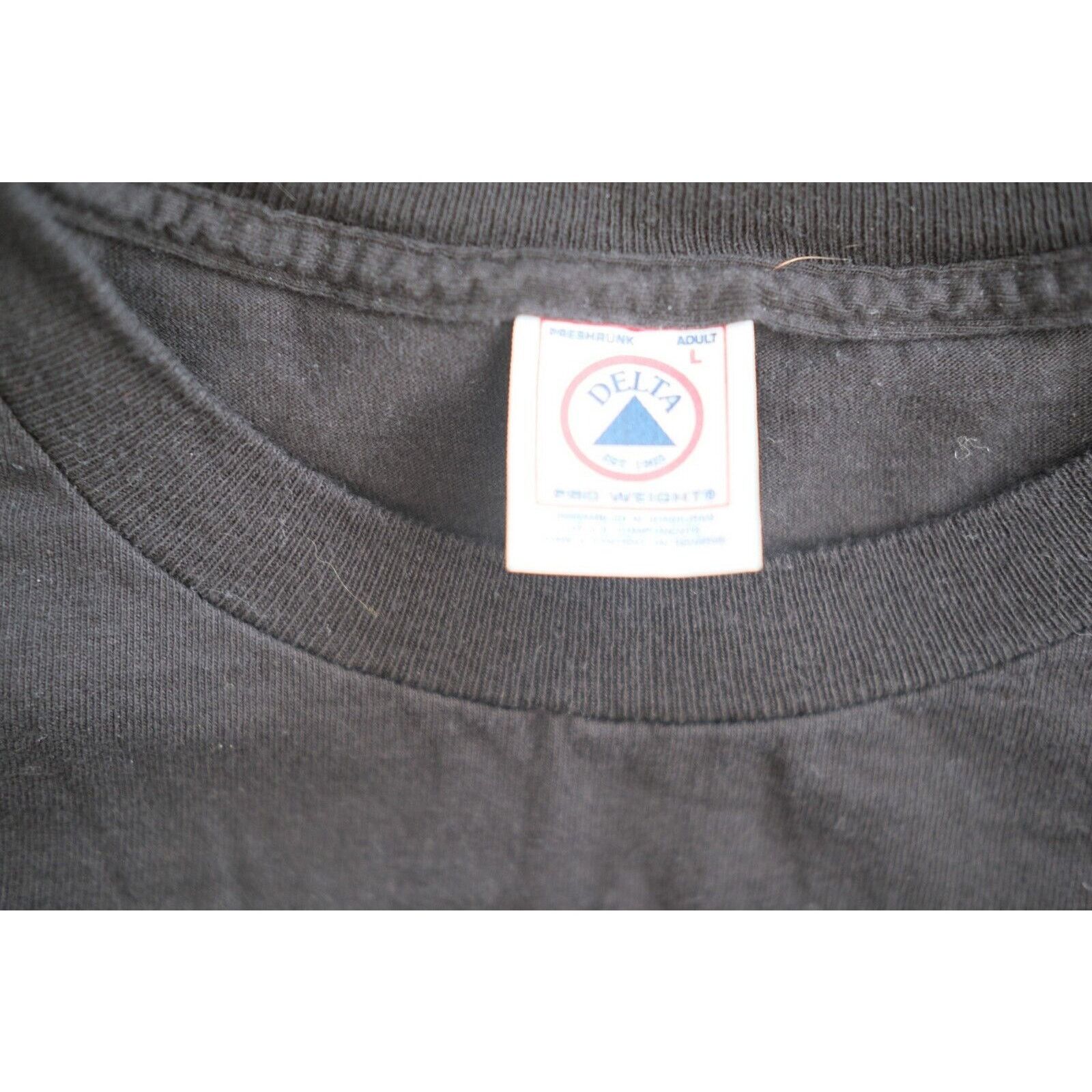 Delta Vintage 1990s Delta Pro Leopard Graphic Shirt Large Black Size US L / EU 52-54 / 3 - 5 Thumbnail