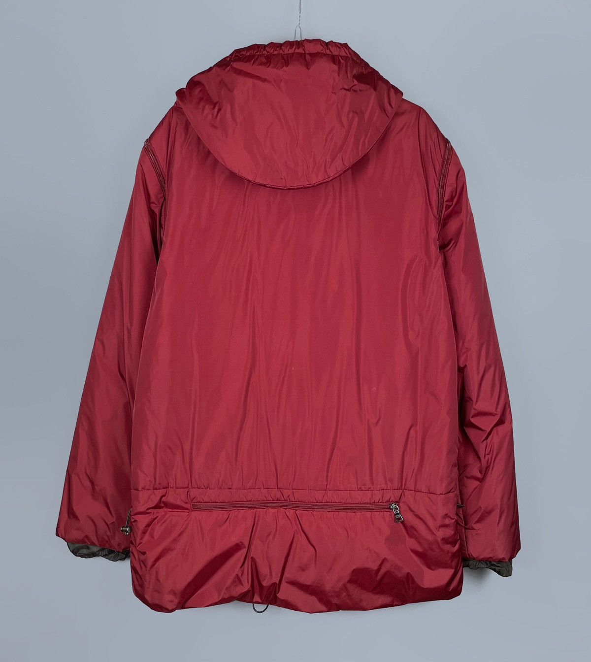 Prada Vintage 90s PRADA Red Tab Transformer Ski Zip Hood Jacket 52 Size US L / EU 52-54 / 3 - 3 Thumbnail