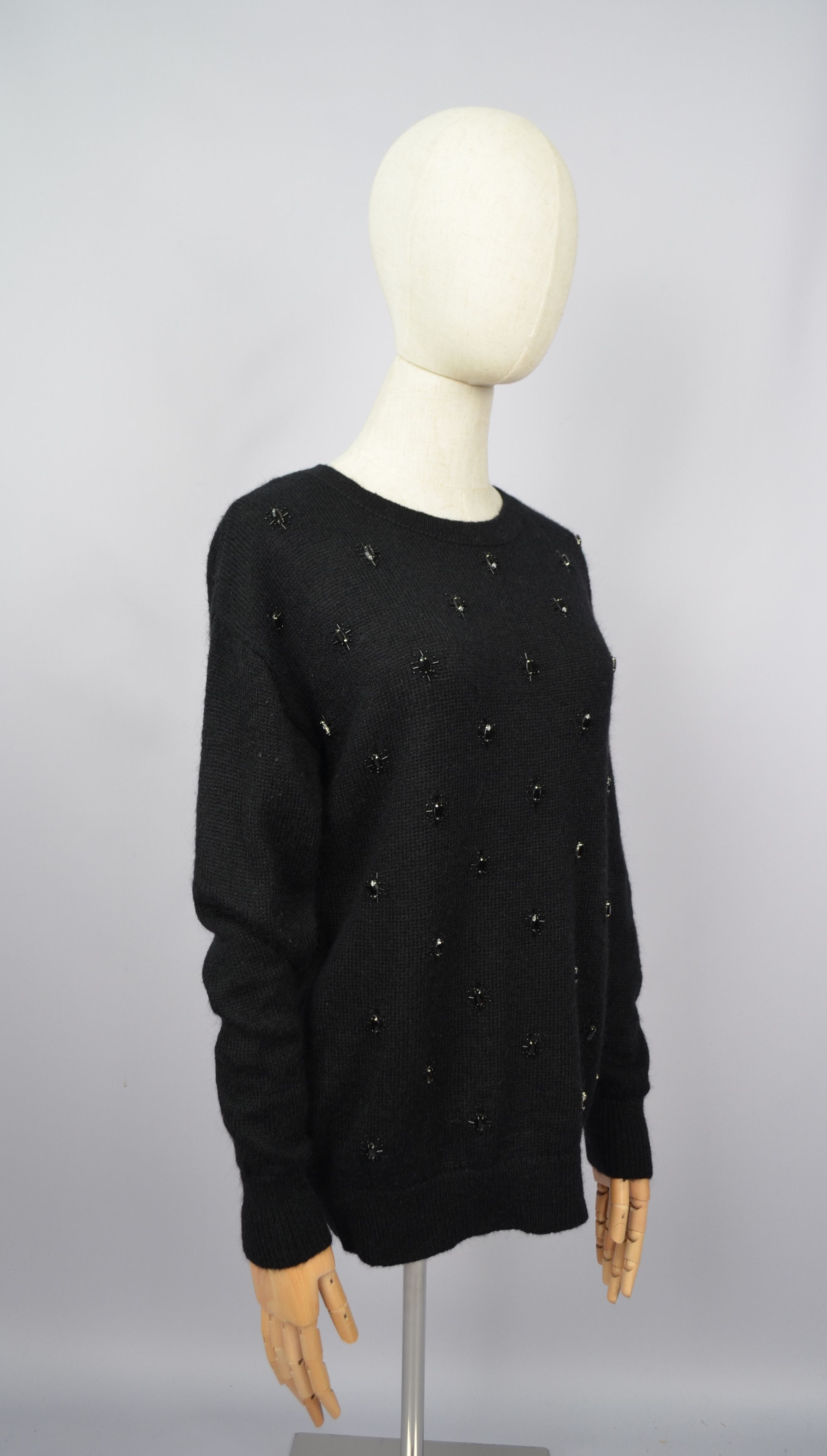 Reiss Reiss Kimber Embellished Jumper Sweater Acryl Nylon Mohair Size XS / US 0-2 / IT 36-38 - 6 Thumbnail