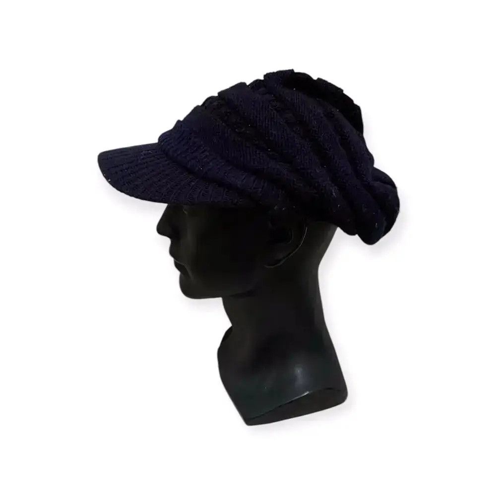 Japanese Brand Japanese Brand Double Focus Knit Visor Beanie Hat Size ONE SIZE - 1 Thumbnail