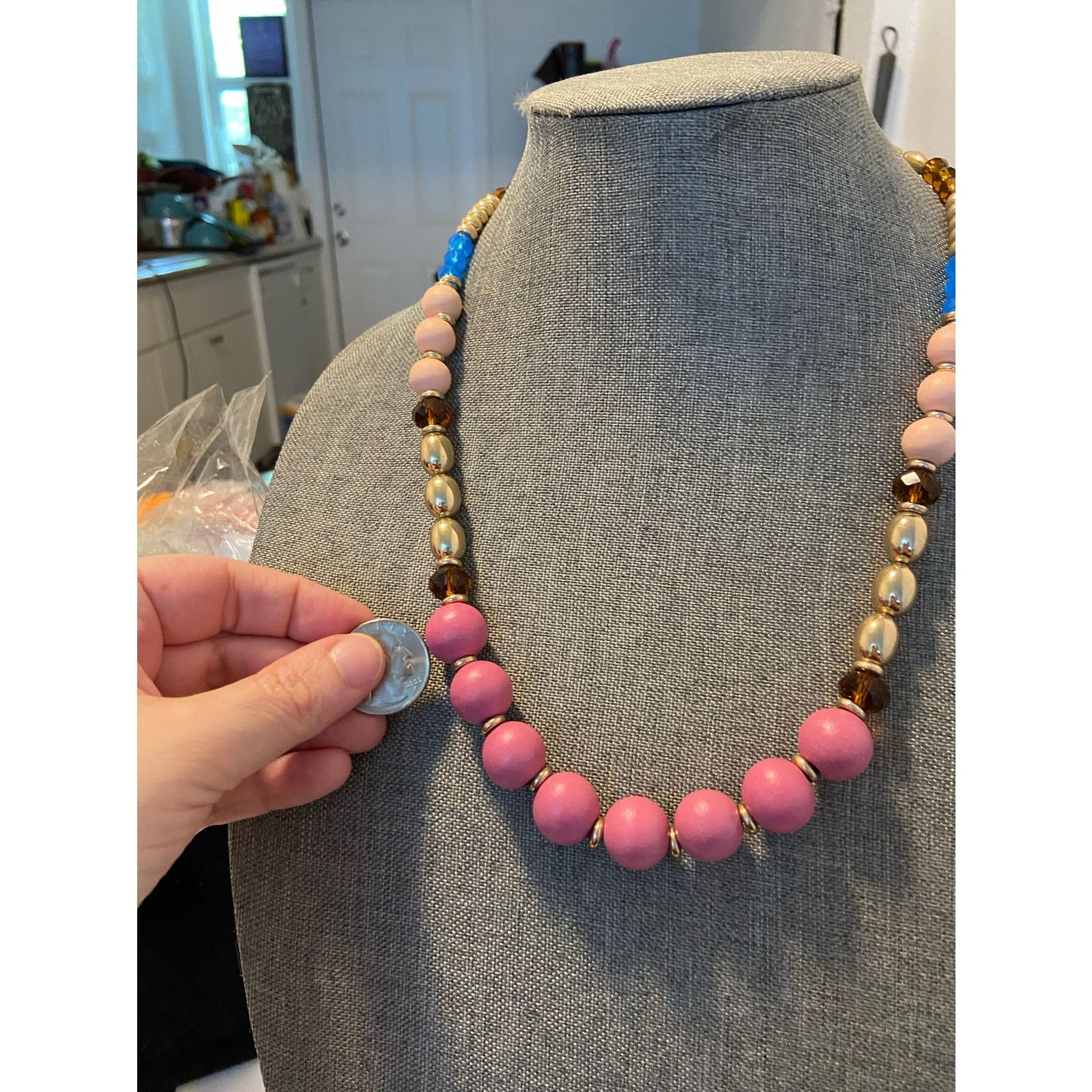 Handmade Colorful bead necklace Size ONE SIZE - 2 Thumbnail