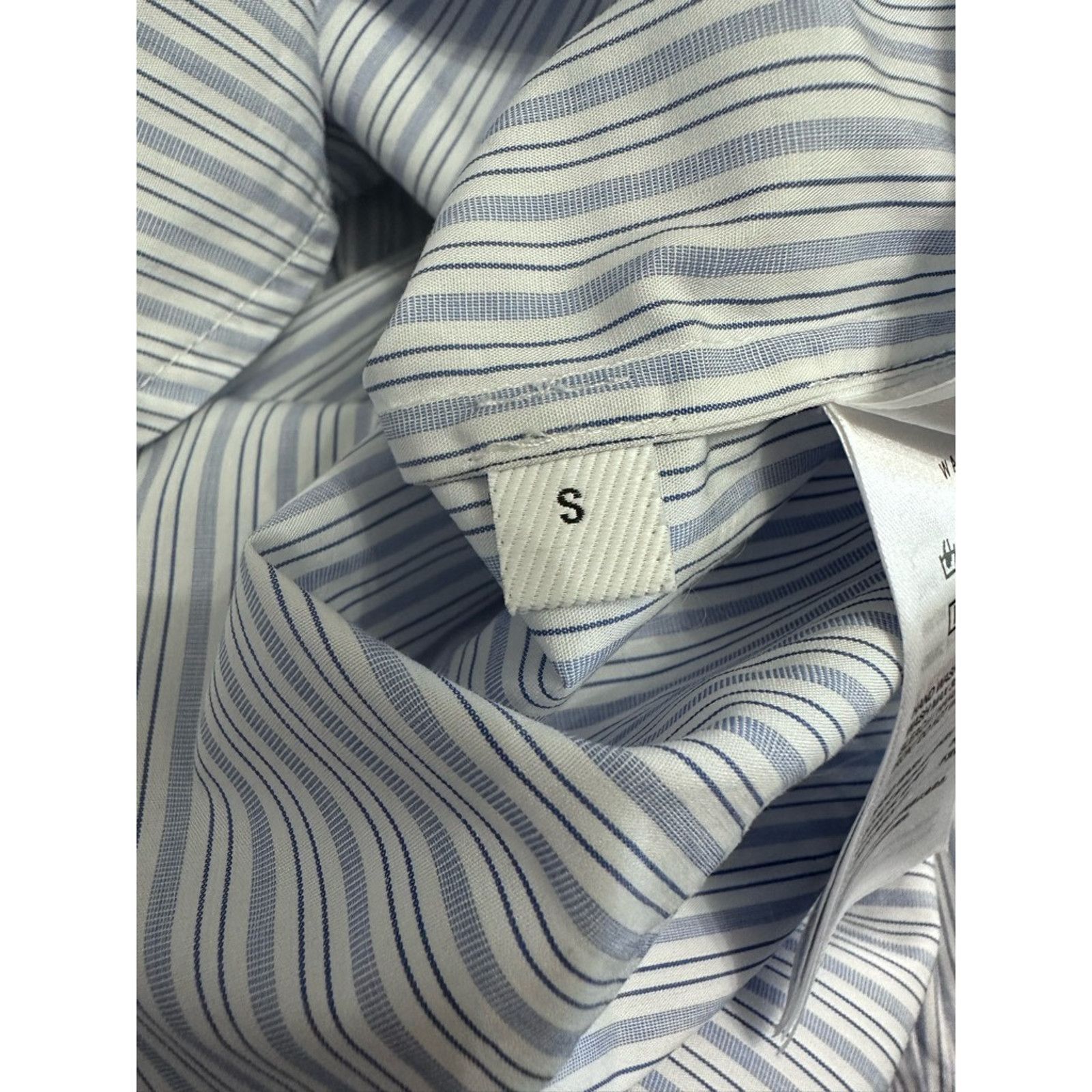 Other Nancyavally Women Button Up Shirt Blue Striped Long Sleeve S Size S / US 4 / IT 40 - 8 Thumbnail