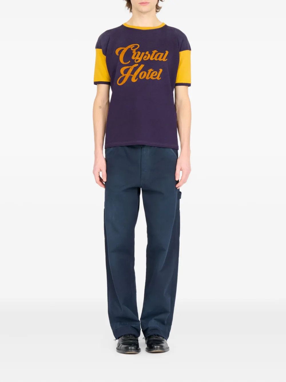 Maison Margiela o1w1db10526 Slogan-print T-Shirt in Purple Size US M / EU 48-50 / 2 - 2 Thumbnail