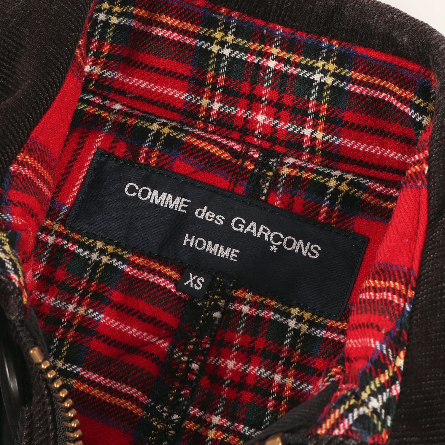 Comme des Garcons Homme WorkCoat chin strap Corduroy switching Quilted padded Black Size US XS / EU 42 / 0 - 4 Thumbnail