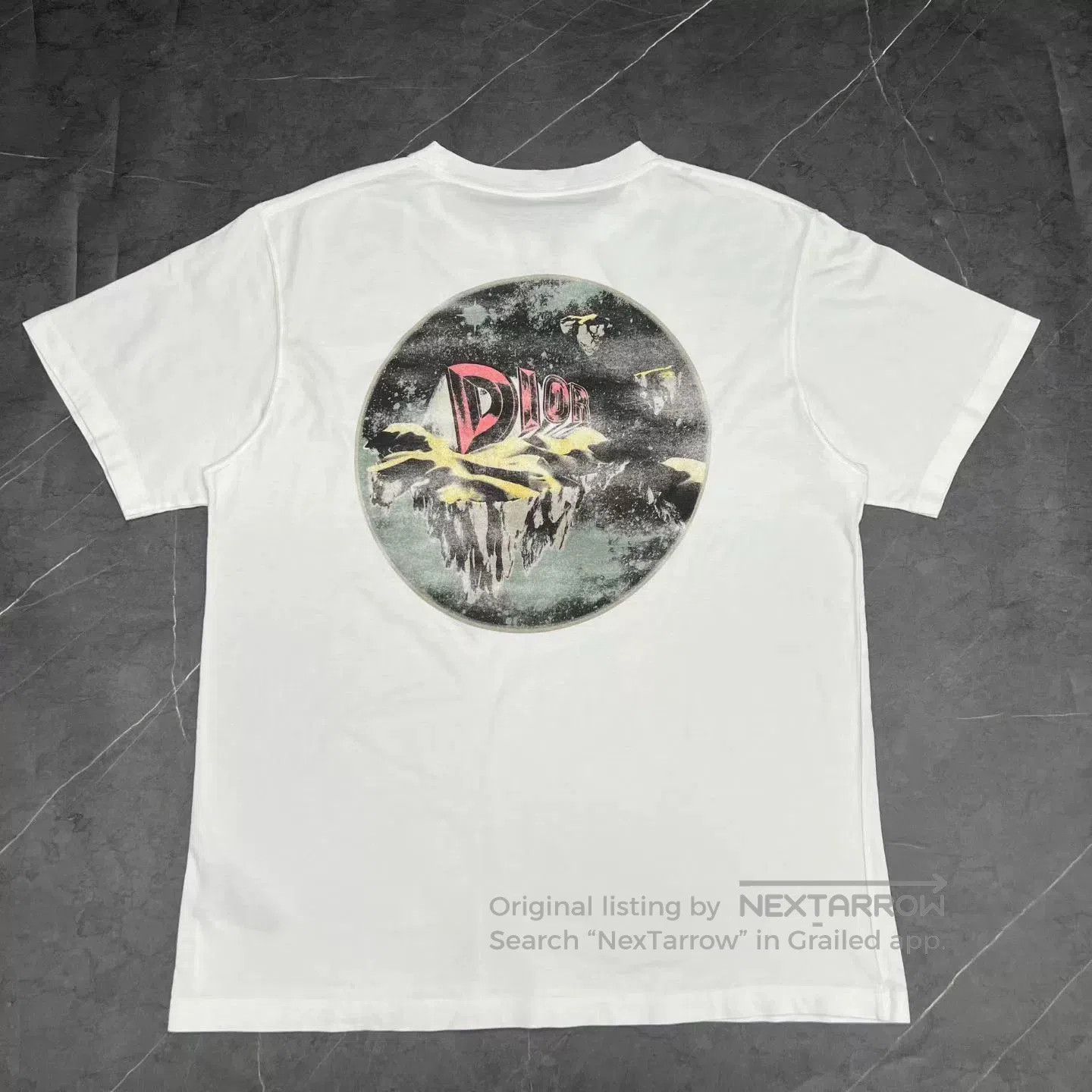 Dior DIOR Space Distressed Print Short Sleeve. Size US XXL / EU 58 / 5 - 2 Thumbnail