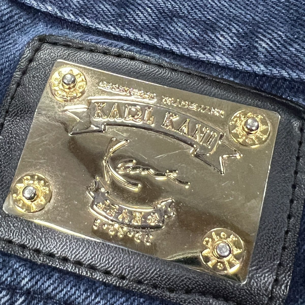 Karl Kani Vintage 90s Karl Kani Baggy Jeans Embroidered Logo Denim Size US 36 / EU 52 - 4 Thumbnail