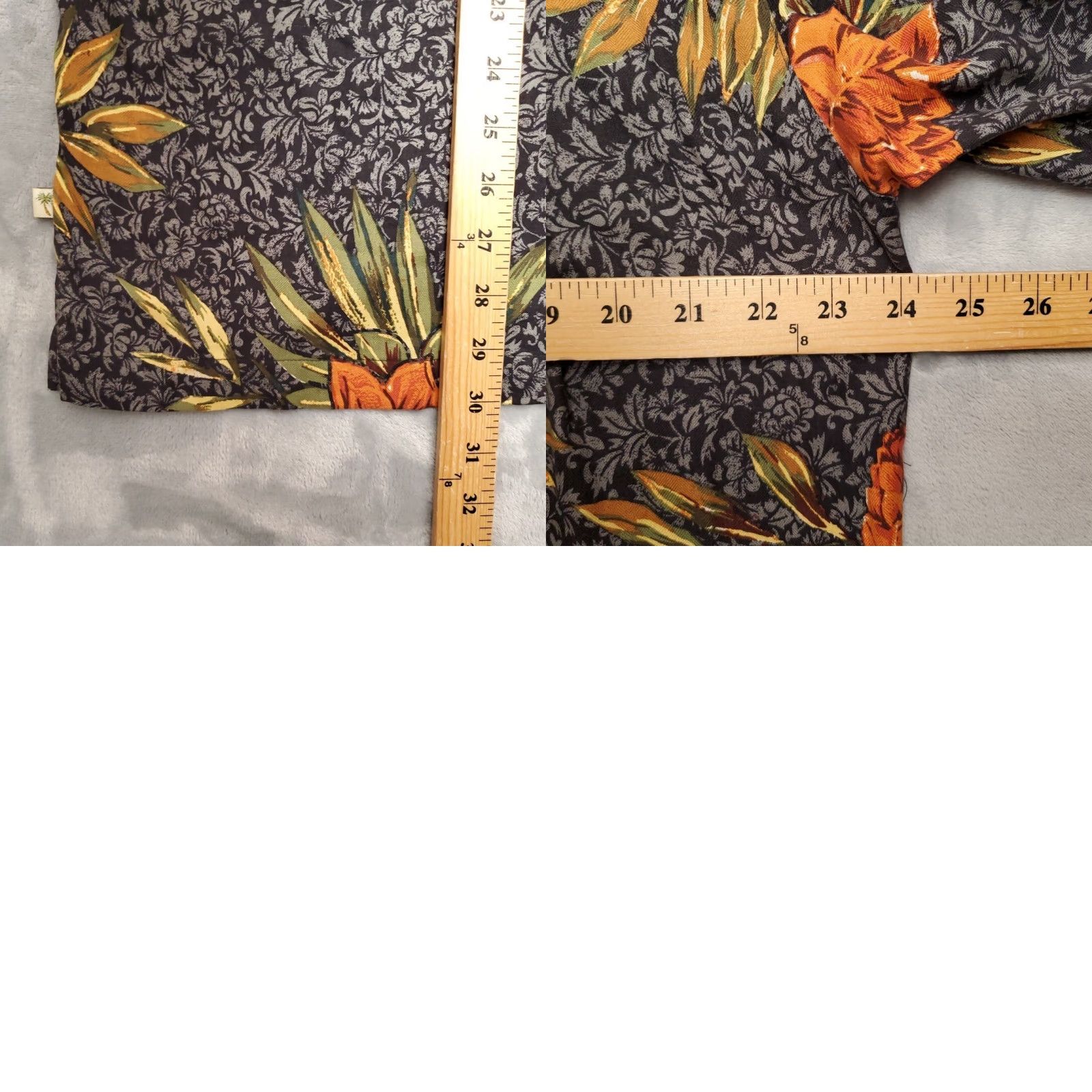 Vintage VINTAGE Island Shores Hawaiian Shirt Mens L Black Floral 100% Silk Camp Loop Collar Button-Up Short Sleeve Casual Mens Size US L / EU 52-54 / 3 - 8 Thumbnail