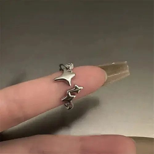Other Cute Star Open Ring Size ONE SIZE - 3 Thumbnail