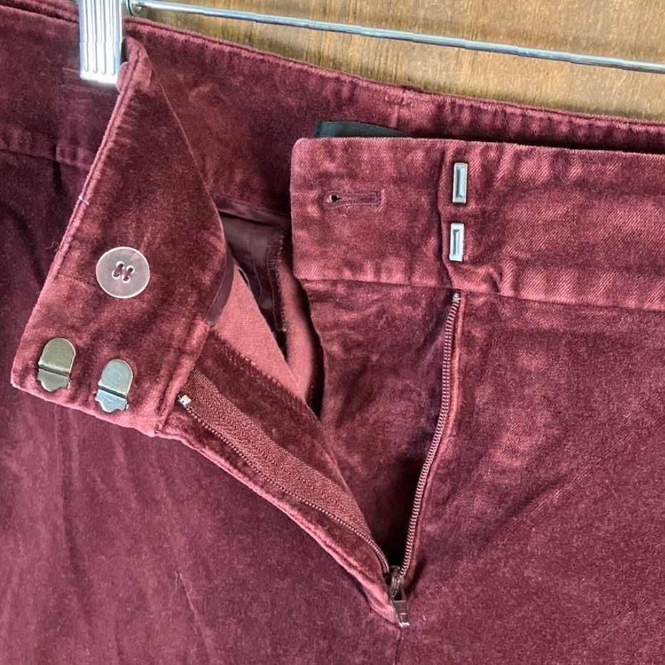 Ann Taylor **Womens Ann Taylor Red Velvet Pants High Rise Stretch 10** User: **Ann Taylor Womens Red Velvet Pants High Rise Stretch Size 10** Size 24" / US 00 / IT 34 - 4 Thumbnail