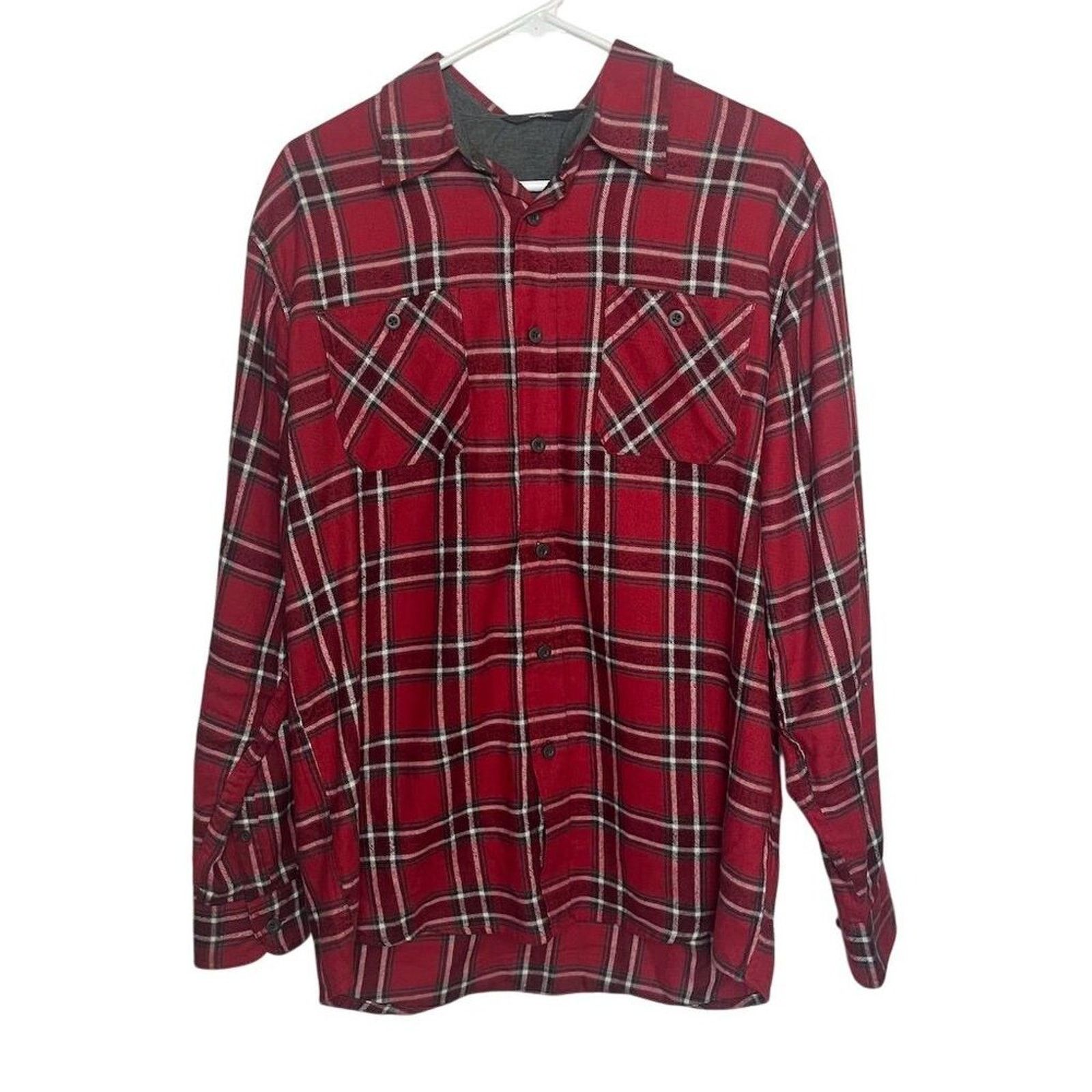 Wrangler Wrangler M Red Plaid Flannel Button-Up Shirt Long Sleeve Size US M / EU 48-50 / 2 - 1 Thumbnail
