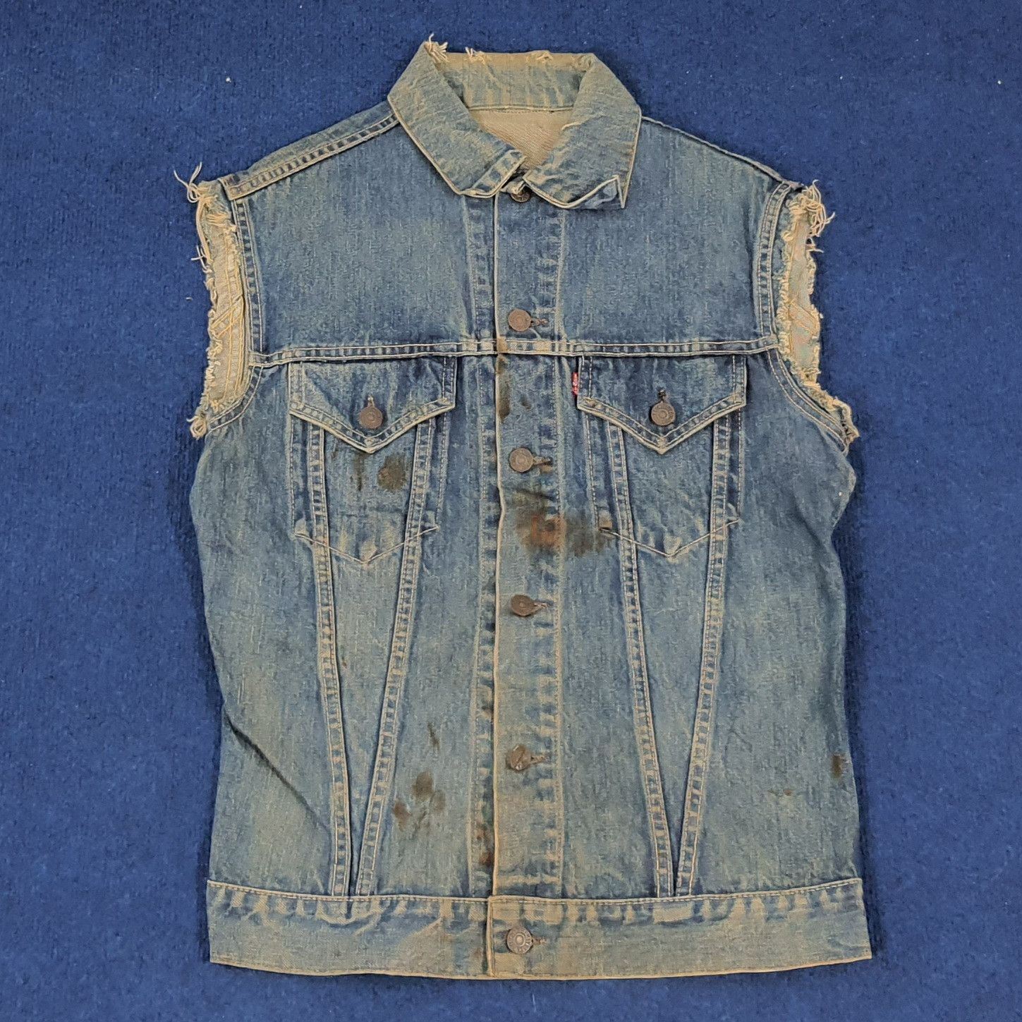 Levi's × Vintage Vintage Levi's Art Denim Vest Jacket Size US S / EU 44-46 / 1 - 3 Thumbnail