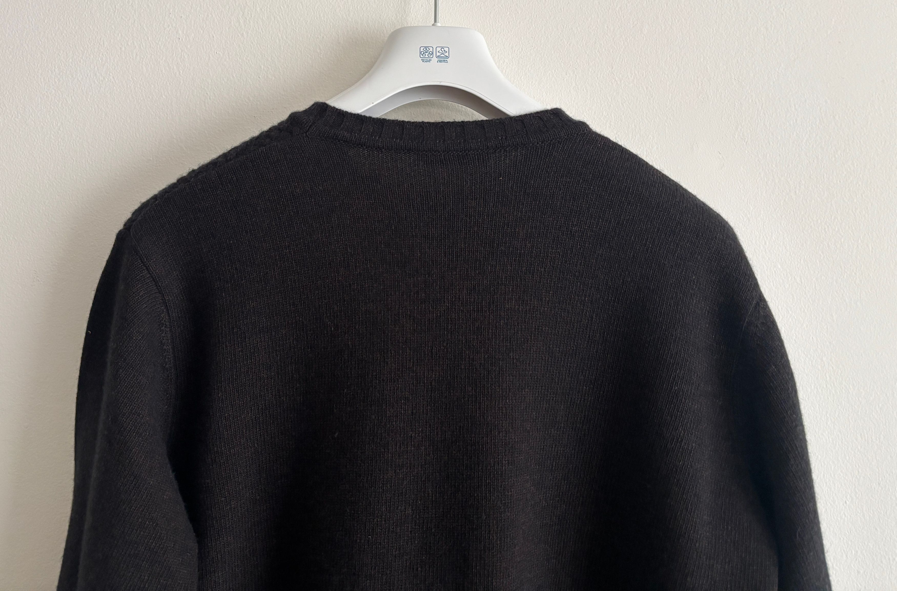 Canali Textured Brown Cashmere Wool Crewneck Sweater - 40/ Large Size US L / EU 52-54 / 3 - 9 Thumbnail