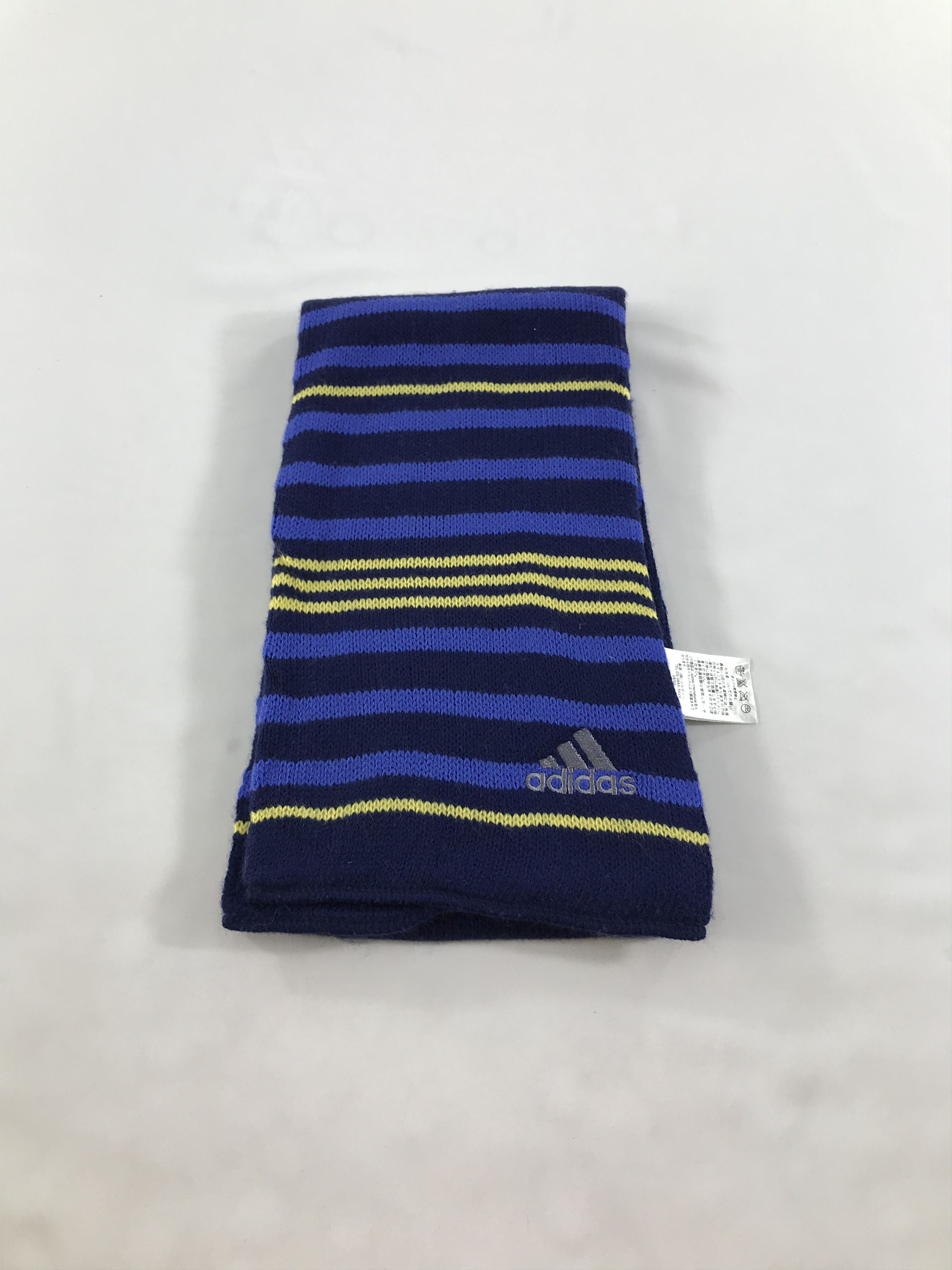 Vintage Adidas Striped Wool Scarf Muffler V61 Size ONE SIZE - 2 Thumbnail