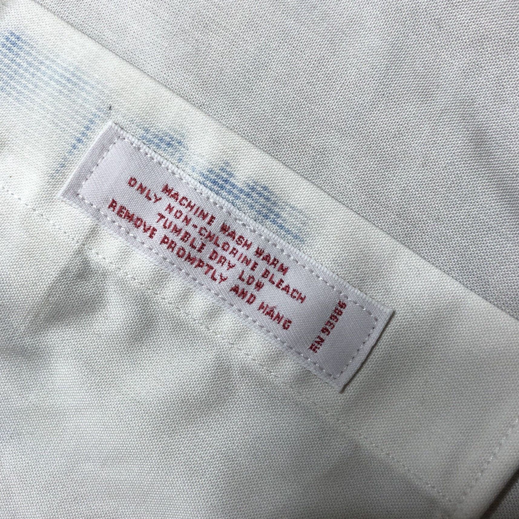 Brooks Brothers Brooks Brothers Tie Dye Dress Shirt Mens 16 2/3 Long Sleeve Blue White Checkered Size 46R - 7 Thumbnail