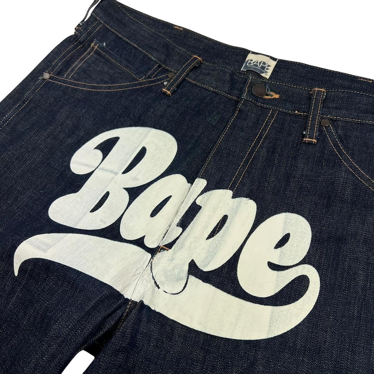 Bape Vintage 2000s Bape Jeans - Waist: 36” Size US 36 / EU 52 - 3 Thumbnail