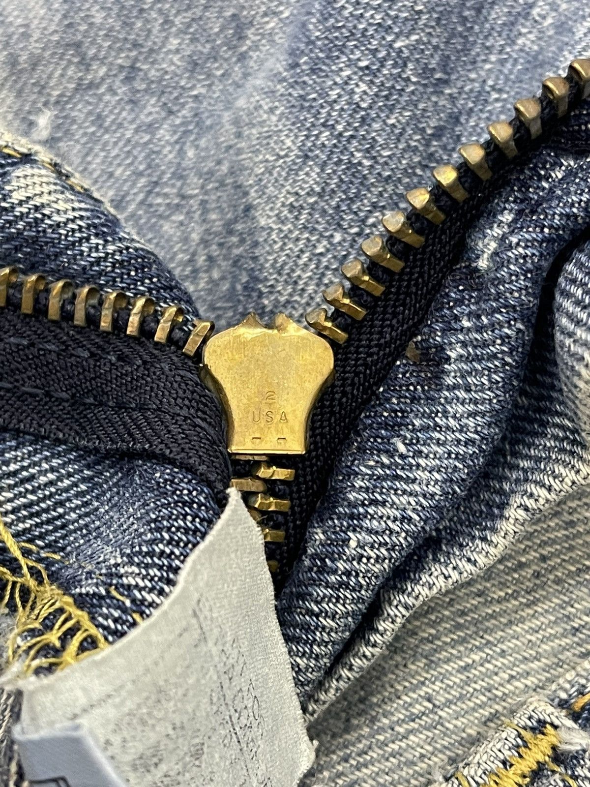 Lee Vintage Lee Riders Selvedge Distressed Denim Size US 30 / EU 46 - 6 Thumbnail