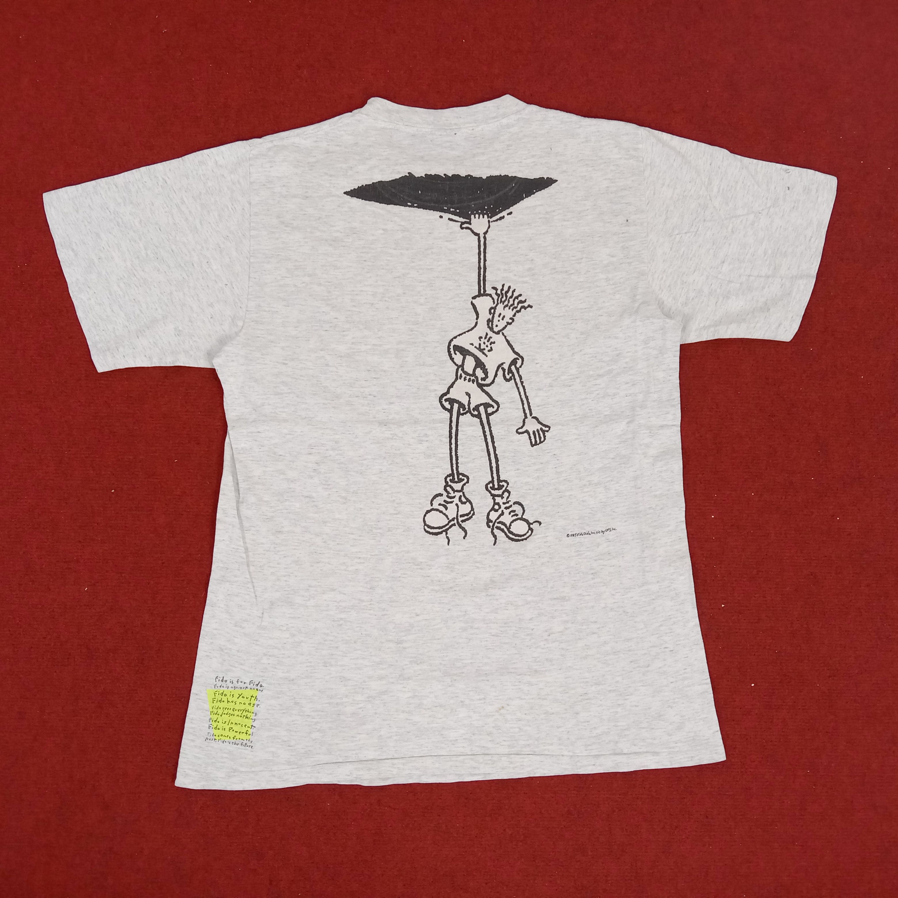Fido Dido Cartoon Hang In There Design Vintage Tshirt