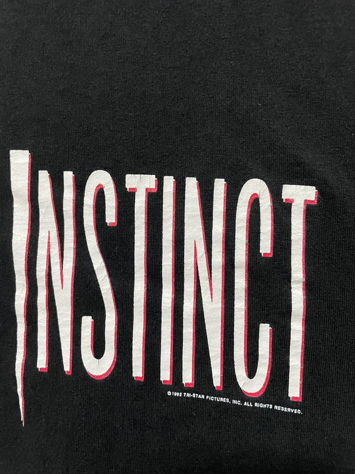 Vintage Vintage 1992 Basic Instinct Movie Promo T-Shirt Black 90s Size US L / EU 52-54 / 3 - 4 Thumbnail