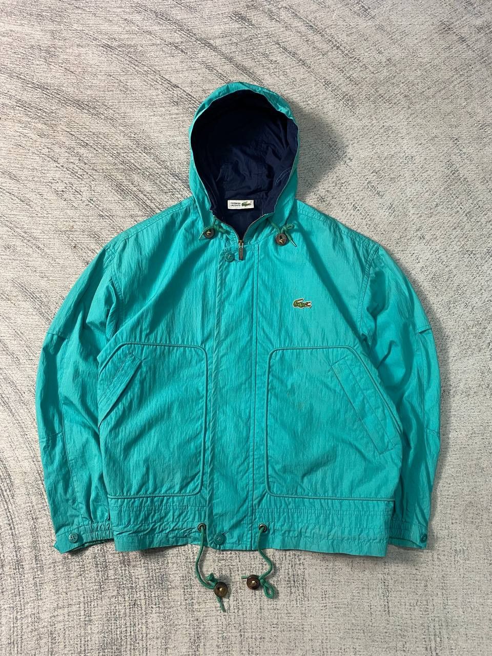 Lacoste Vintage Lacoste Hooded Windbreaker Jacket Size US M / EU 48-50 / 2 - 1 Thumbnail